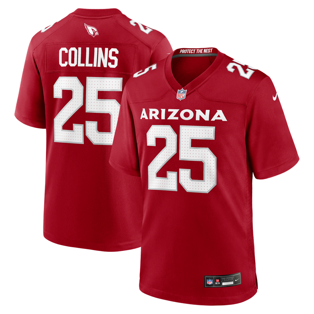 Arizona Cardinals Zaven Collins Nike Cardinal Home Game Jersey product image 1, provided for visual reference and product