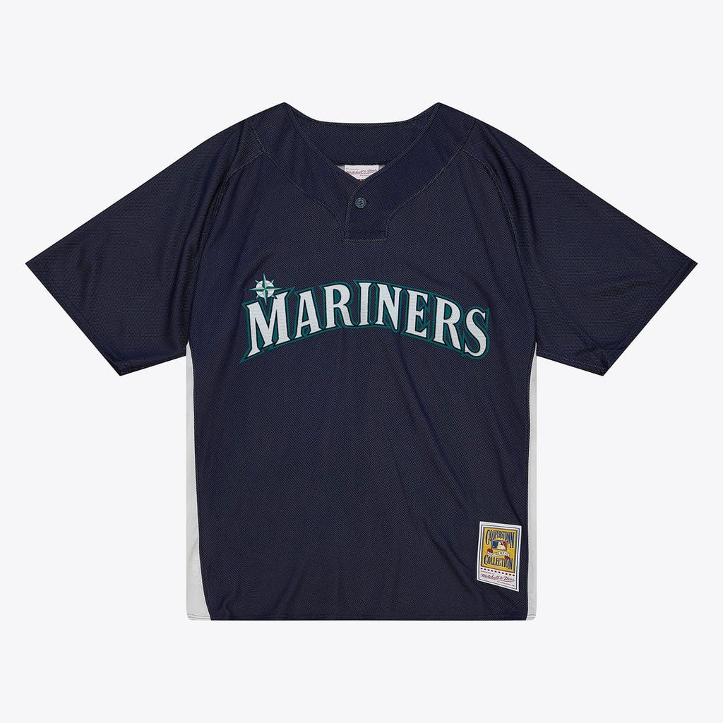 Seattle Mariners Ichiro Suzuki Mitchell & Ness Navy Big & Tall Cooperstown Mesh Batting Practice Jersey product image 1,