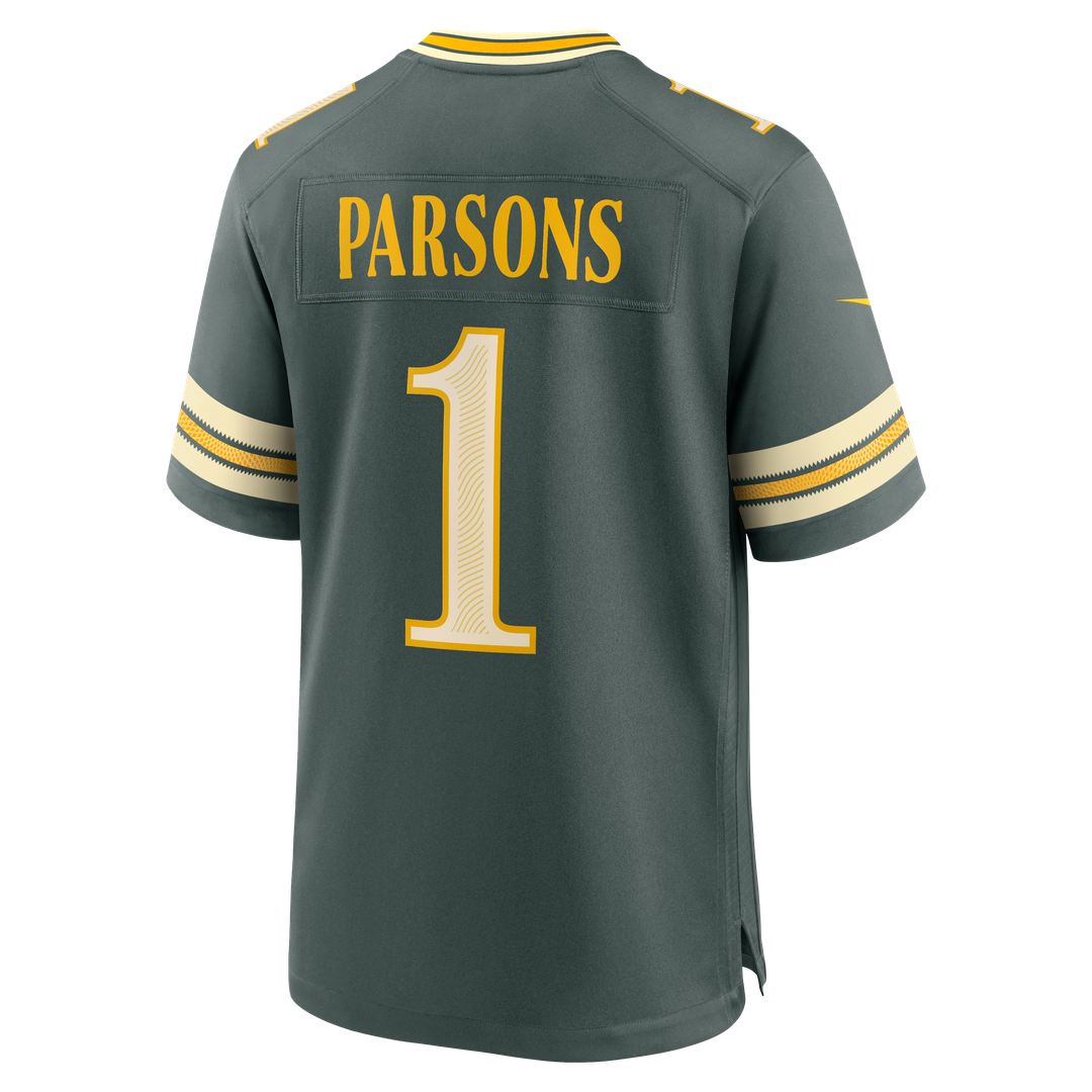 Green Bay Packers Micah Parsons Nike Green 2026 Rivalries Collection Game Jersey product image 7, provided for visual