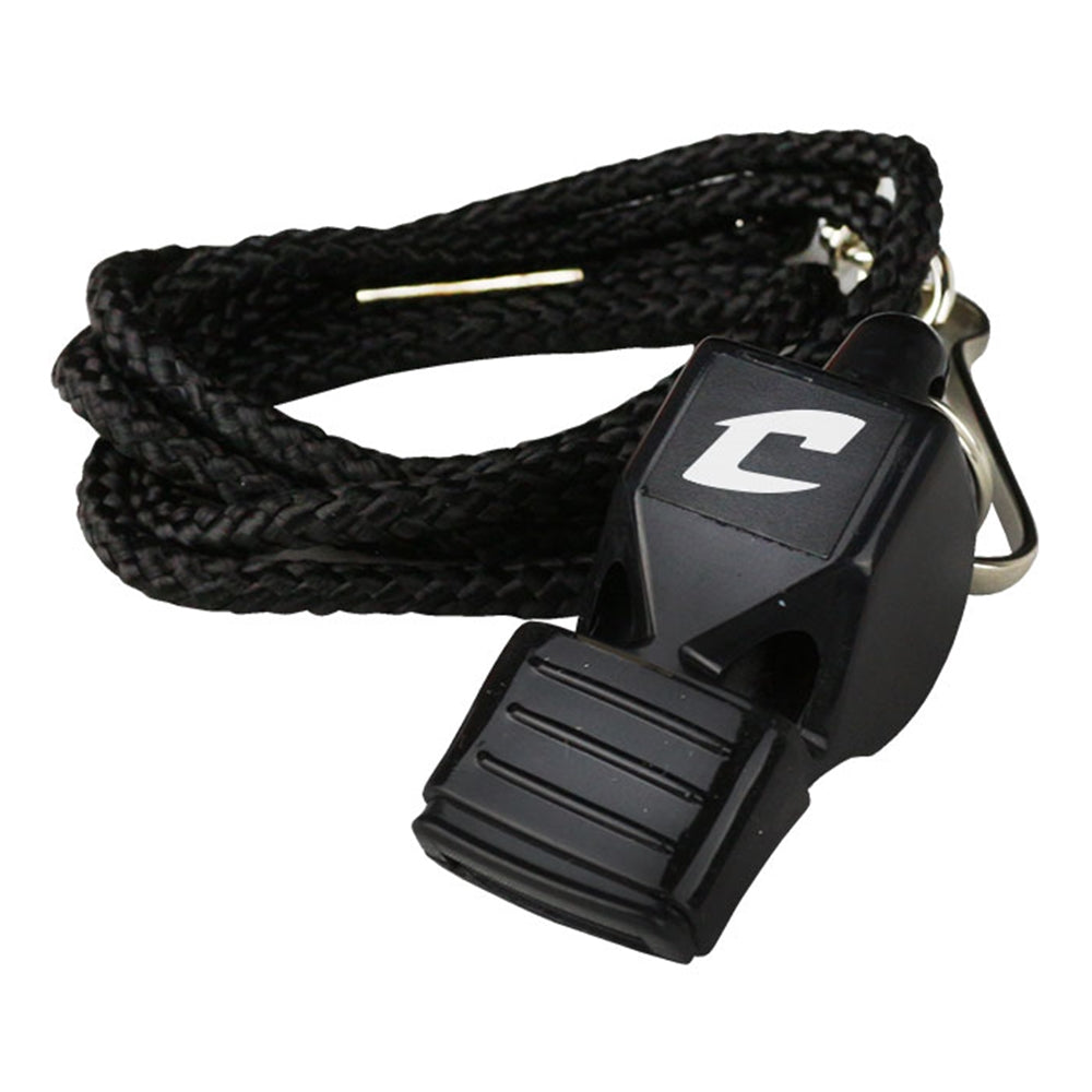 CHAMPRO Officials Whistle w/ Lanyard & Mouth Cushion - A336CL product image 1, provided for visual reference and product