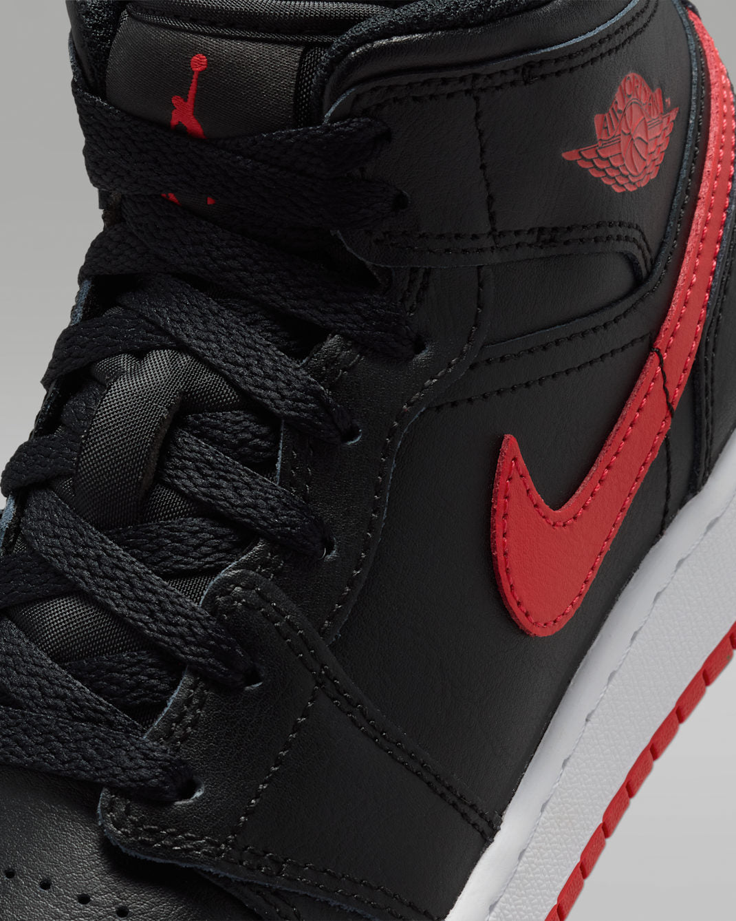 Nike Kids Air Jordan 1 Mid GS DQ8423 005 product image 7, provided for visual reference and product detail review