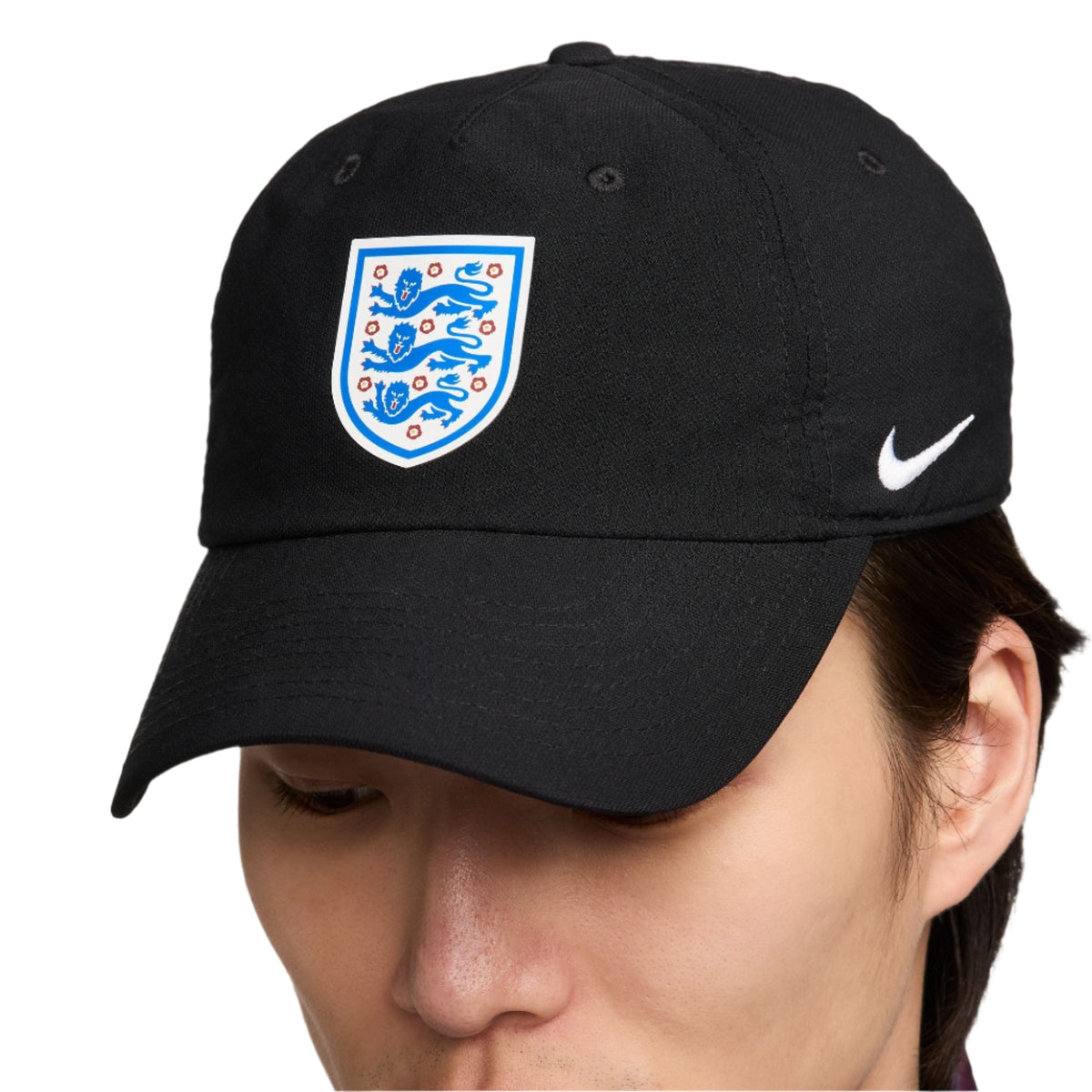 NIKE England Dri-FIT Club Unstructured Swoosh Cap - FN5028 010 product image 2, provided for visual reference and product