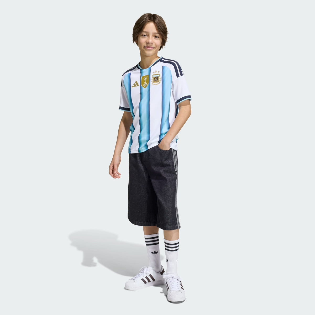 ADIDAS Argentina Youth Home Jersey 2026 - KA8119 product image 5, provided for visual reference and product detail review