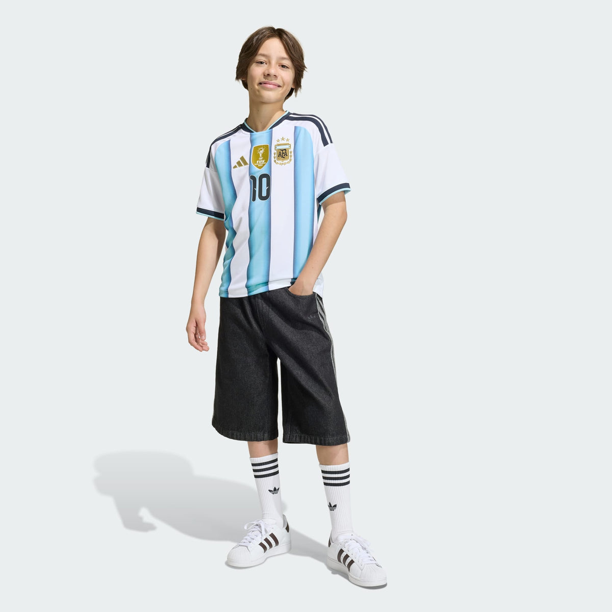 ADIDAS Argentina Messi Youth Home Jersey 2026 - KA8115 product image 6, provided for visual reference and product detail