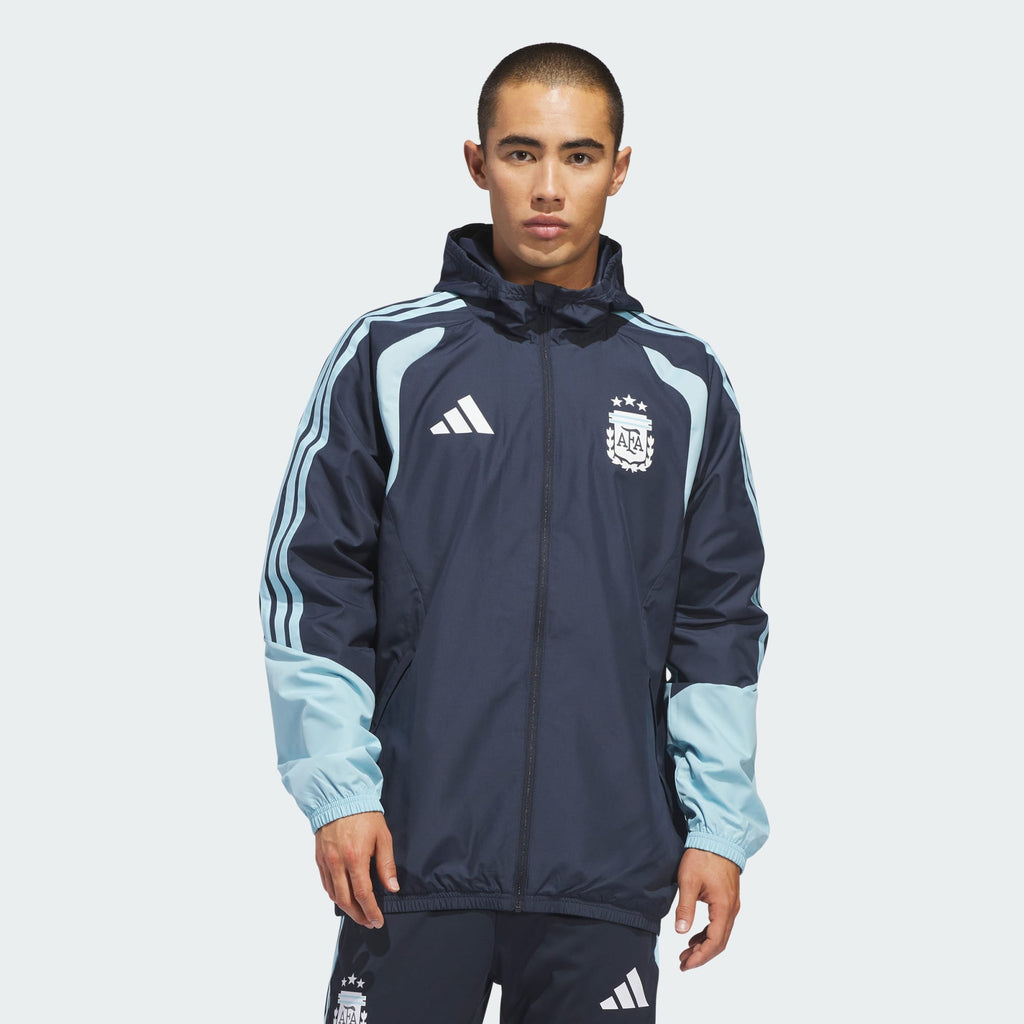 ADIDAS 2026 Argentina Men Tiro All Weather Jacket - JY7049 product image 2, provided for visual reference and product detail