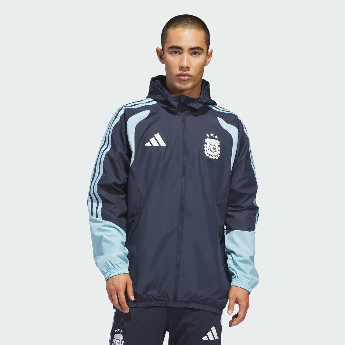 ADIDAS 2026 Argentina Men Tiro All Weather Jacket - JY7049 product image 2, provided for visual reference and product detail