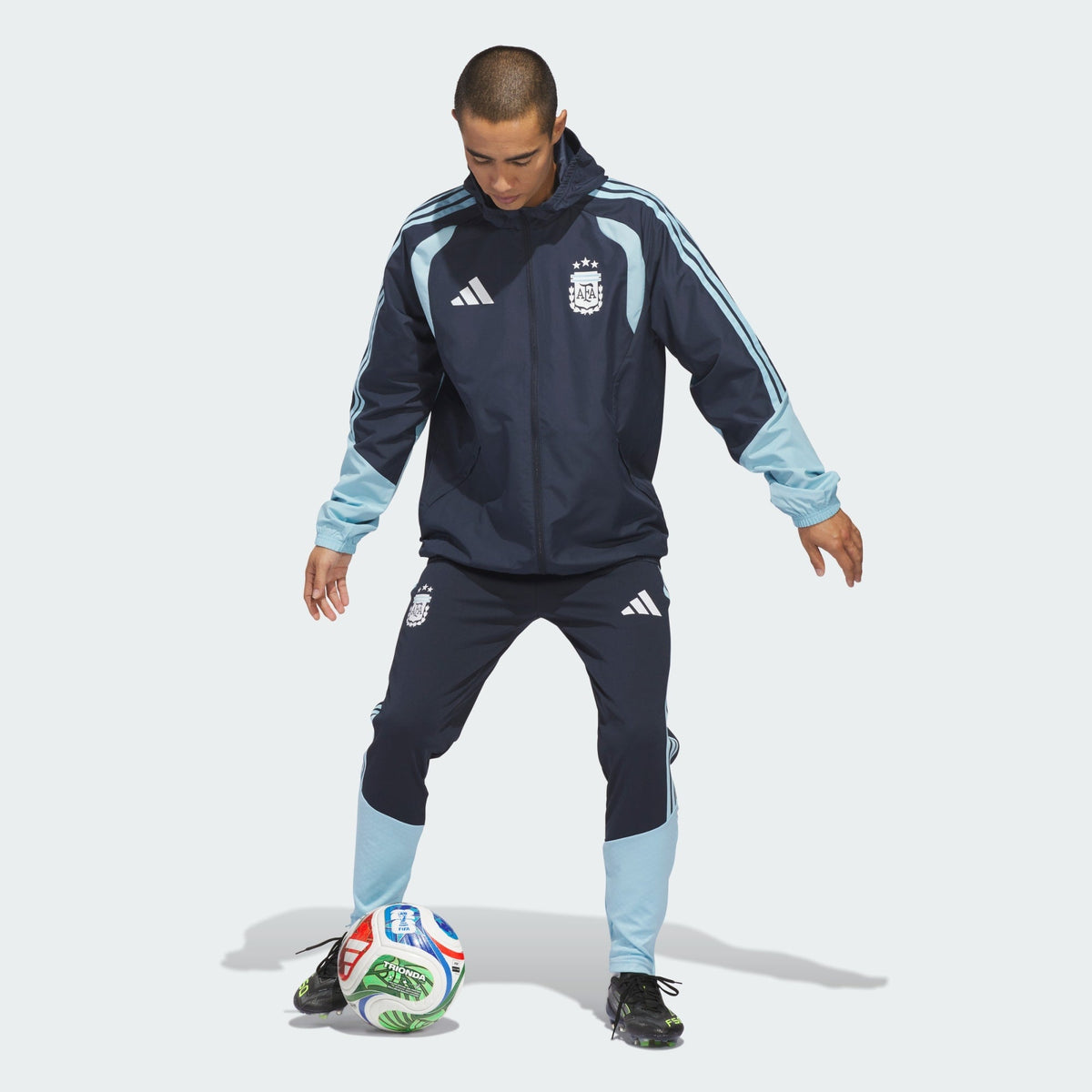 ADIDAS 2026 Argentina Men Tiro All Weather Jacket - JY7049 product image 6, provided for visual reference and product detail