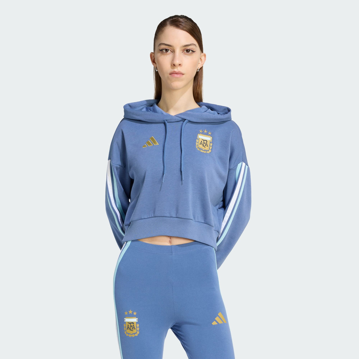 ADIDAS 2026 Argentina Women DNA Hoodie - JZ6384 product image 6, provided for visual reference and product detail review