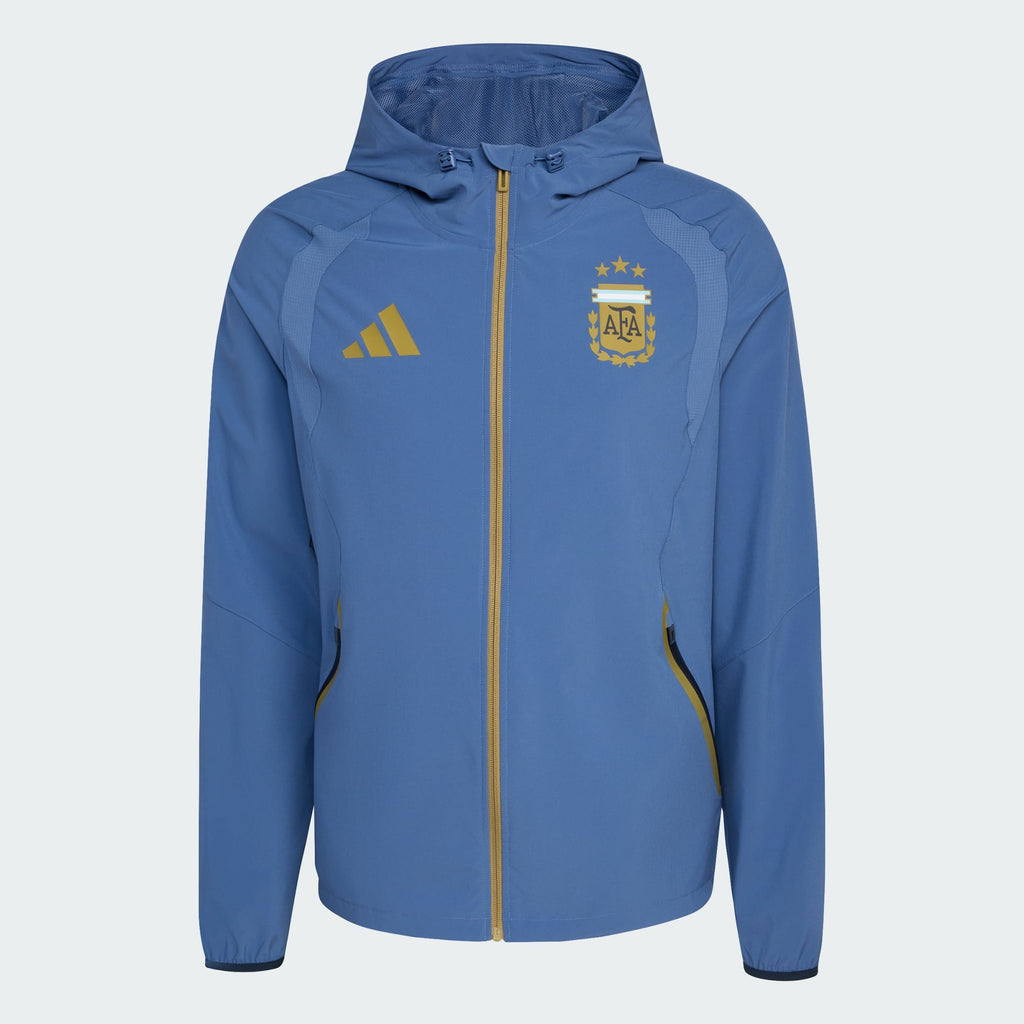 ADIDAS 2026 Argentina Men Tiro Travel FZ Windbreaker - JZ6313 product image 1, provided for visual reference and product