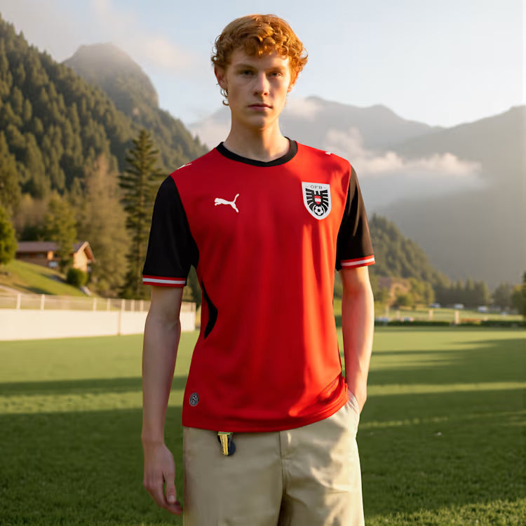 Puma Austria Men Home Jersey 26/27 - 783200 01 product image 3, provided for visual reference and product detail review