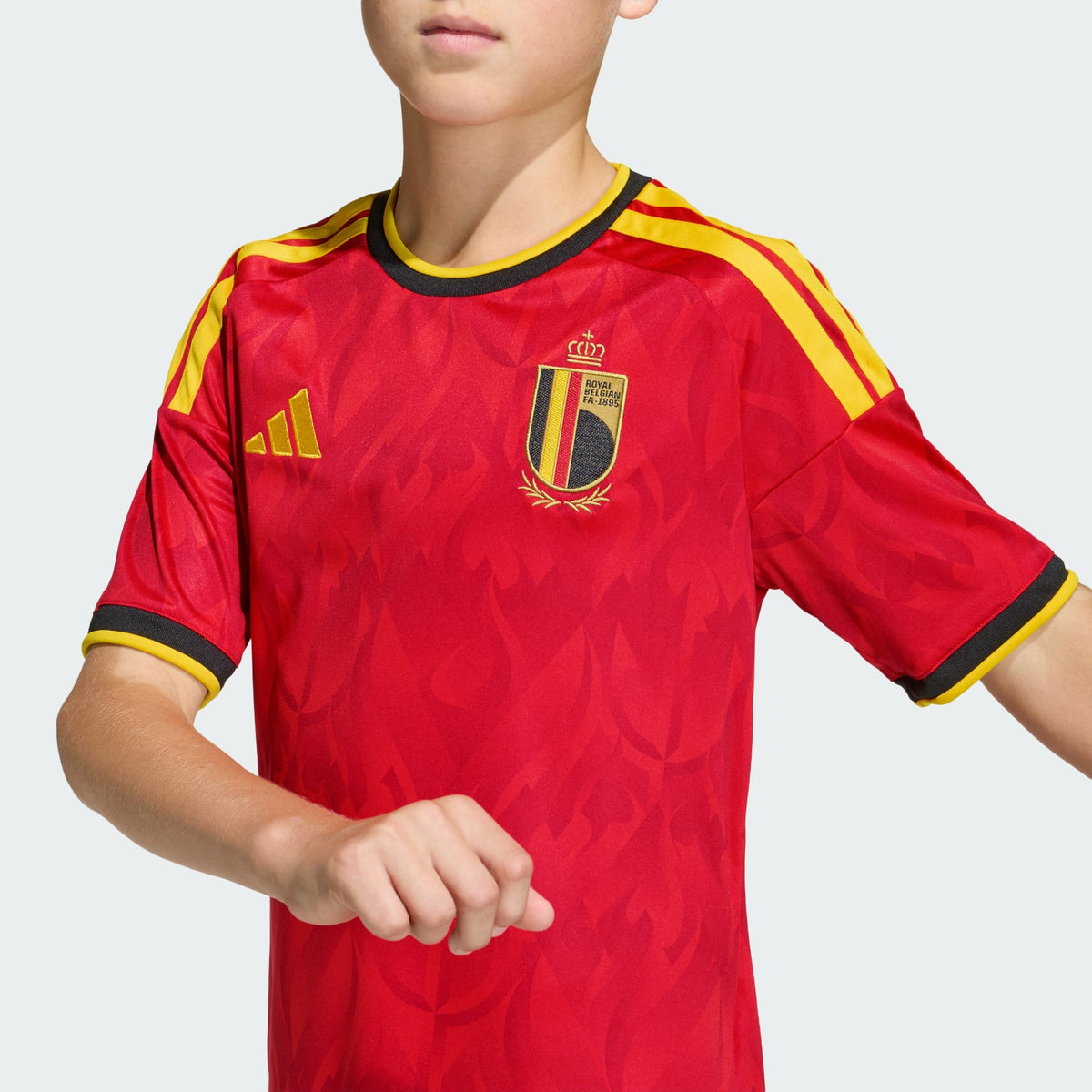 ADIDAS Belgium Youth Home Jersey 2026 - JZ5988 product image 5, provided for visual reference and product detail review