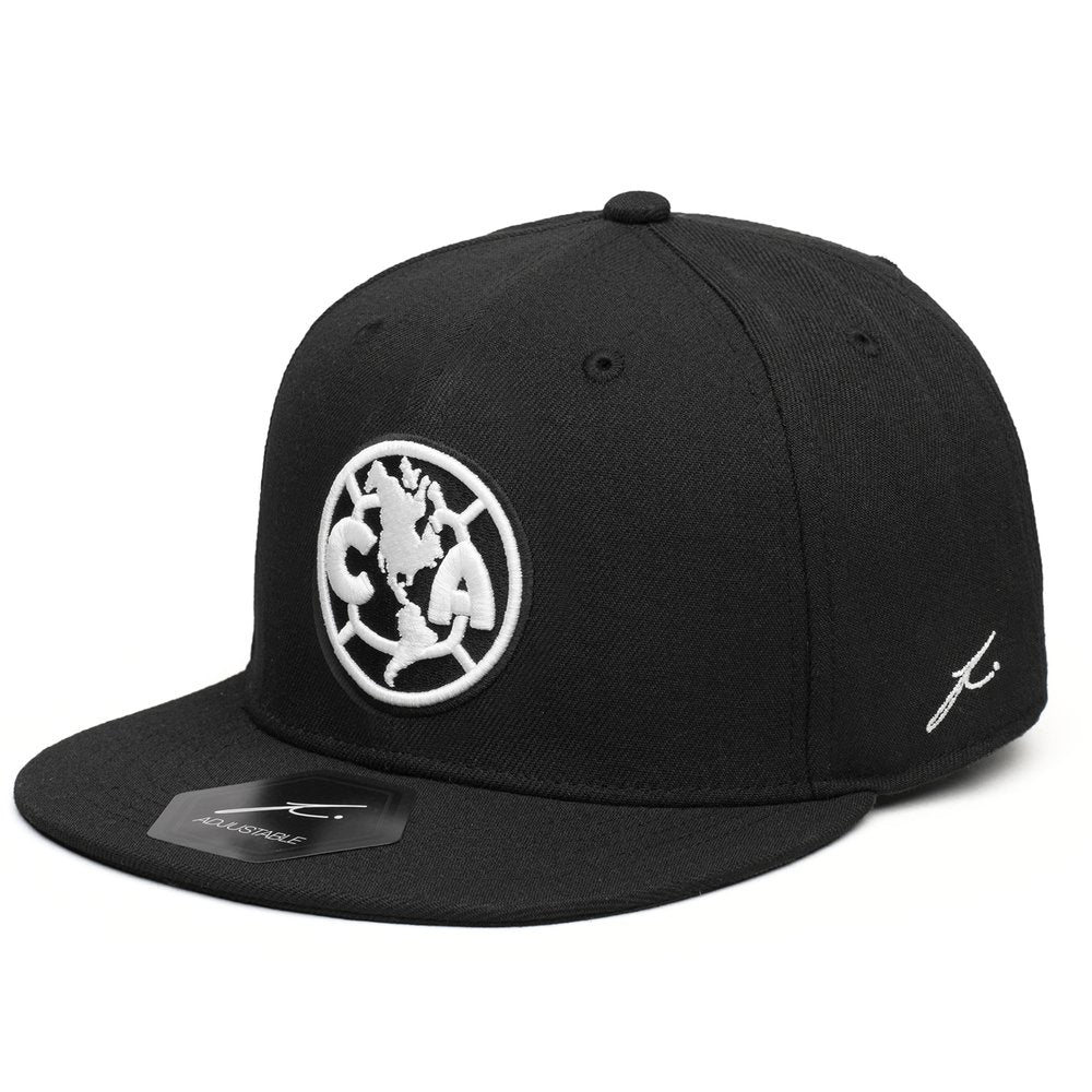 Fan Ink Club America Hit Snapback Hat W24033-BKW product image 3, provided for visual reference and product detail review