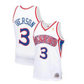 Philadelphia 76ers Allen Iverson White 1996-97 Hardwood Classics Swingman Player Jersey product image 1, provided for visual