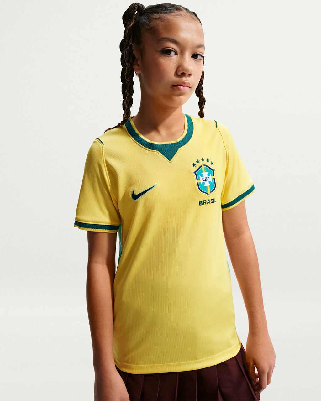 Nike Brasil Youth Home Jersey 26/27 - IO2231 724 product image 1, provided for visual reference and product detail review