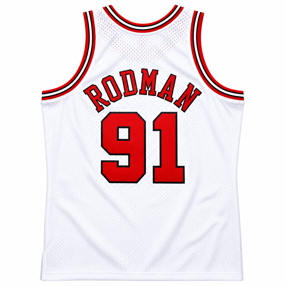 Chicago Bulls Dennis Rodman Mitchell & Ness White 1997-98 Hardwood Classics Swingman Jersey for Men product image 1,