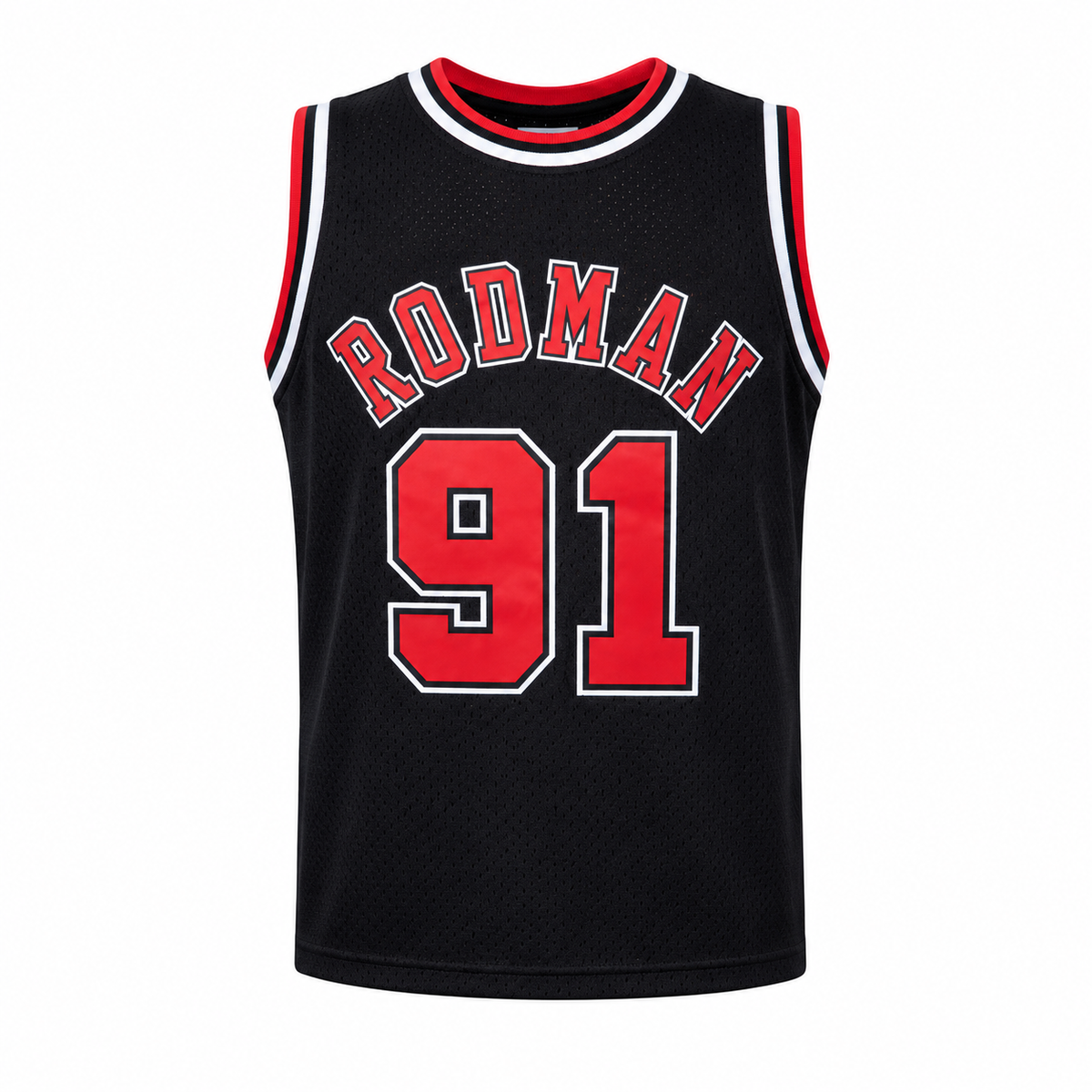 Chicago Bulls Dennis Rodman Mitchell & Ness Black 1997-98 Hardwood Classics Swingman Jersey for Men product image 3,
