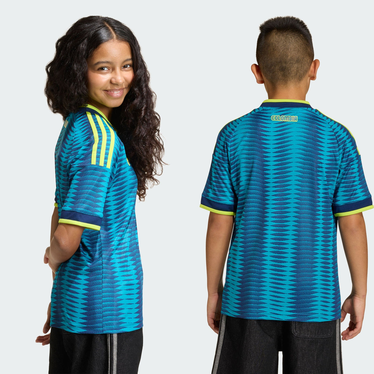 Adidas Colombia 26/27 Away Kids Jersey JZ8793 product image 2, provided for visual reference and product detail review
