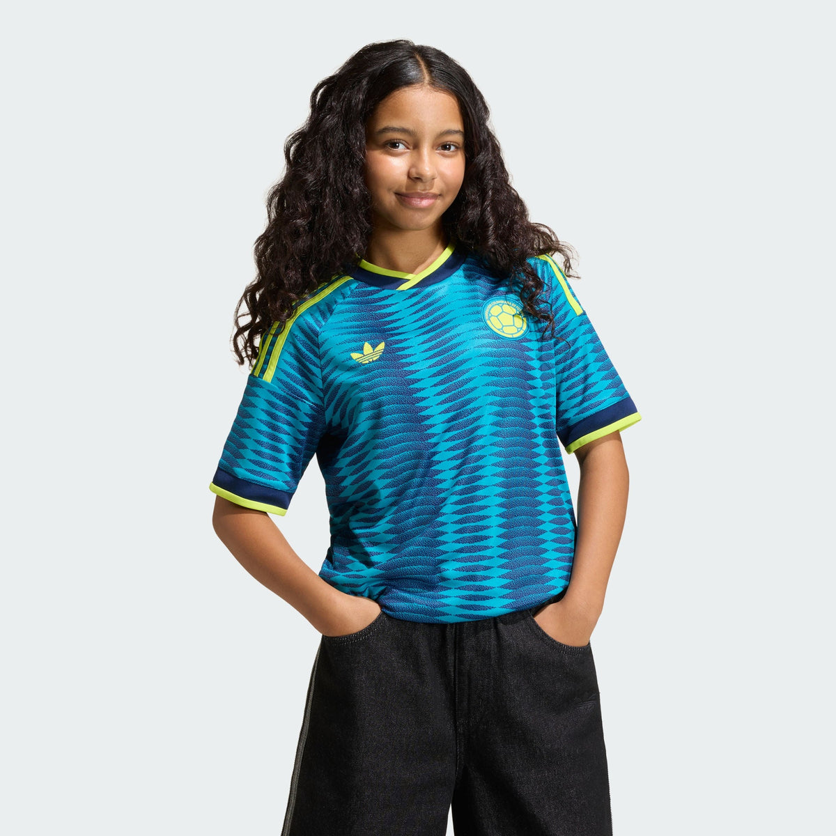 Adidas Colombia 26/27 Away Kids Jersey JZ8793 product image 3, provided for visual reference and product detail review