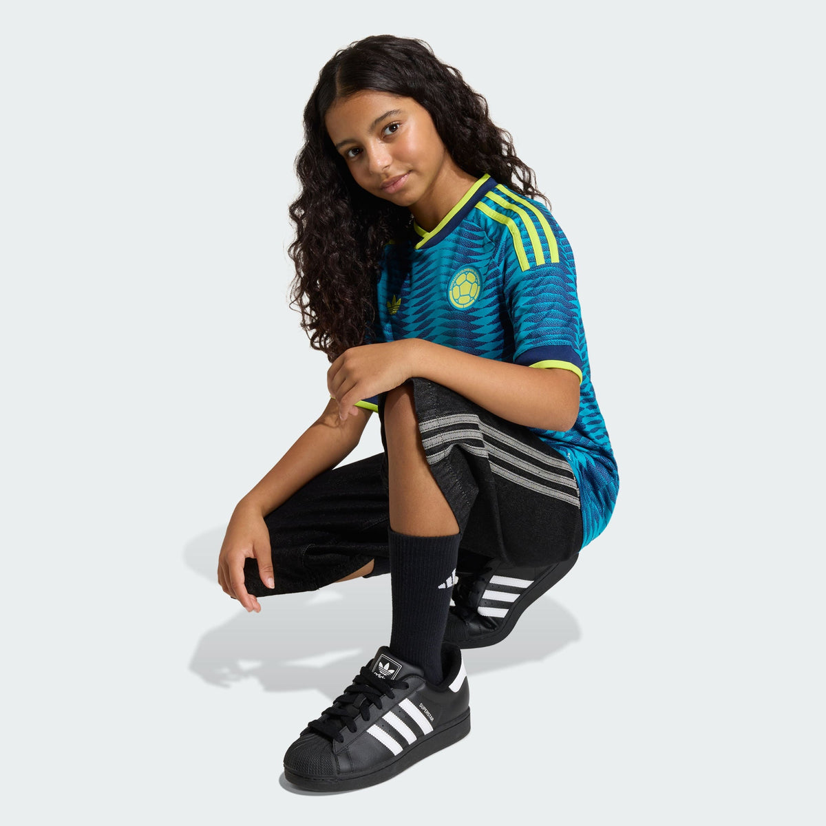 Adidas Colombia 26/27 Away Kids Jersey JZ8793 product image 5, provided for visual reference and product detail review