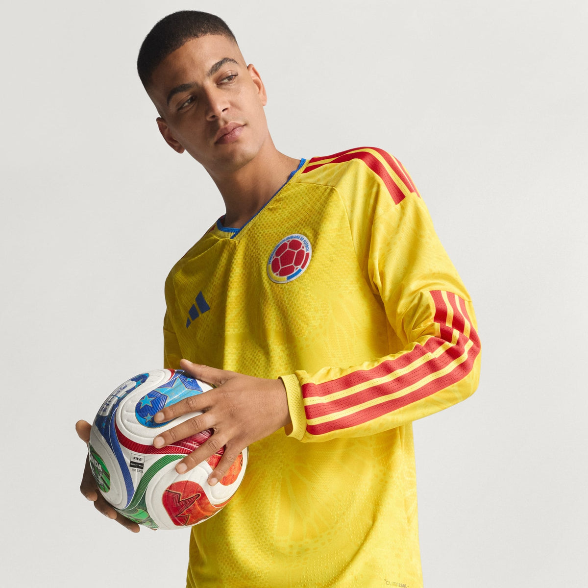 ADIDAS Colombia Men Authentic Home LS Jersey 2026 - JZ8789 product image 5, provided for visual reference and product detail