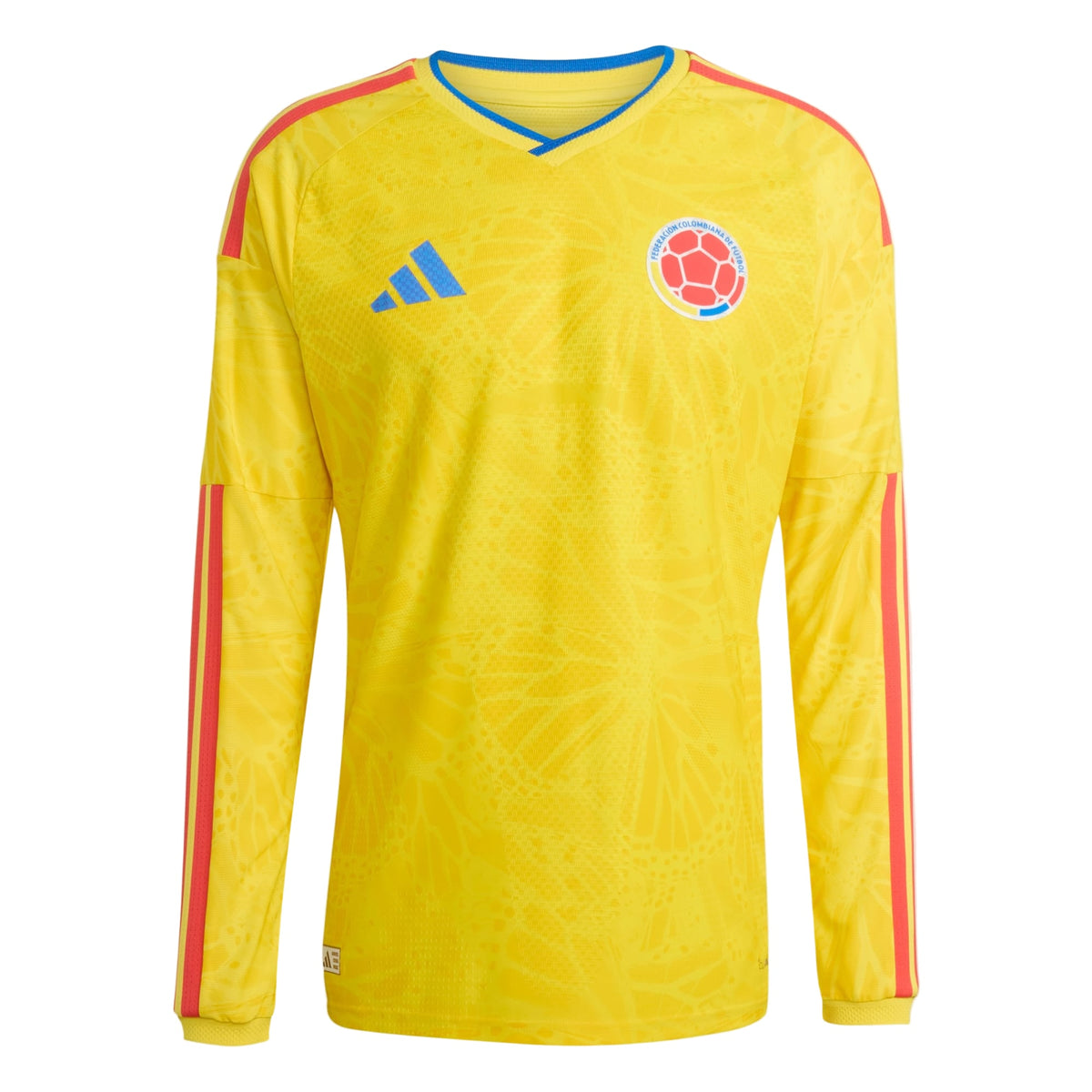 ADIDAS Colombia Men Authentic Home LS Jersey 2026 - JZ8789 product image 1, provided for visual reference and product detail