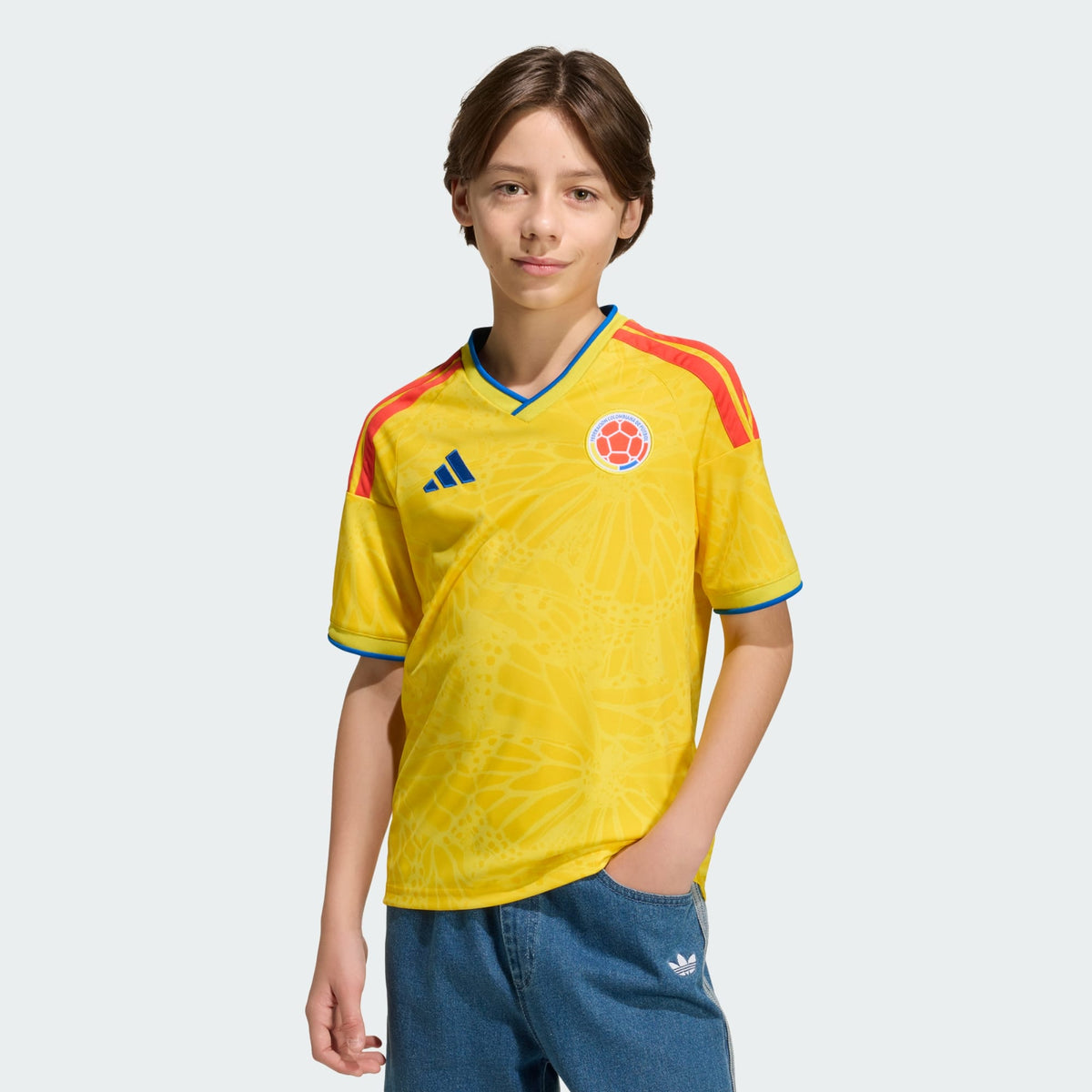 ADIDAS Colombia Youth Home Jersey 2026 - JZ8797 product image 3, provided for visual reference and product detail review