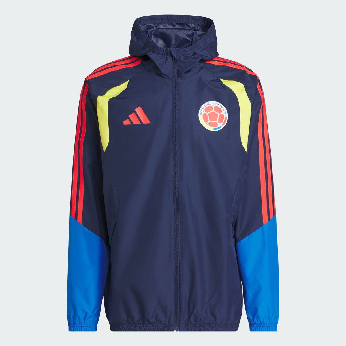 ADIDAS 2026 Colombia Men Tiro All Weather Jacket - JZ6218 product image 1, provided for visual reference and product detail