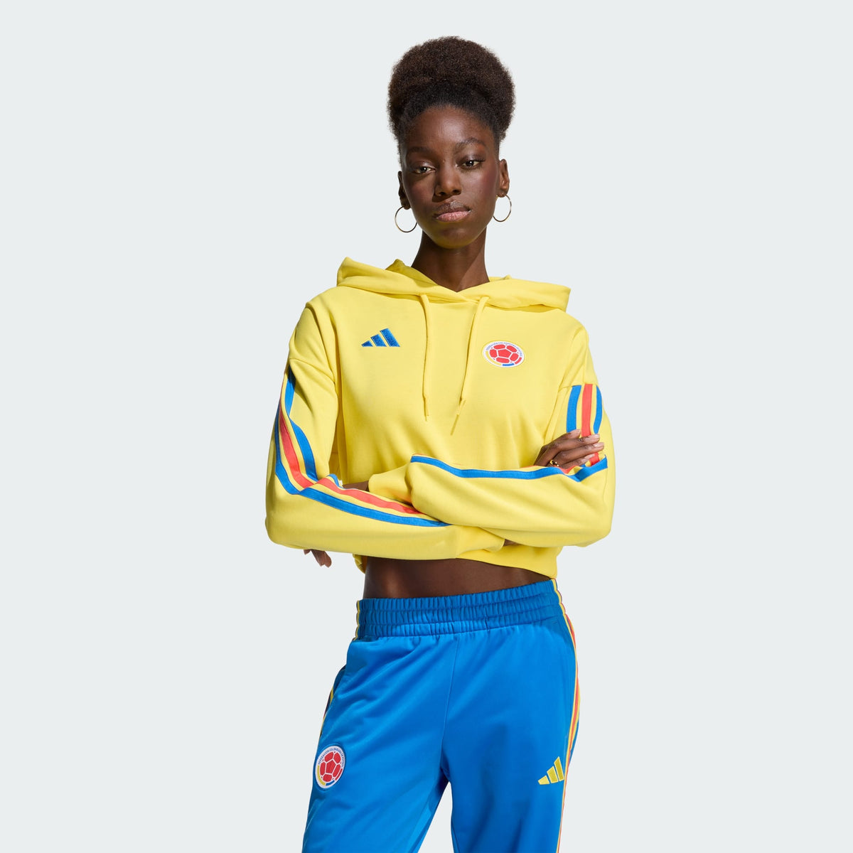 ADIDAS 2026 Colombia Women DNA Hoodie - KA1564 product image 5, provided for visual reference and product detail review