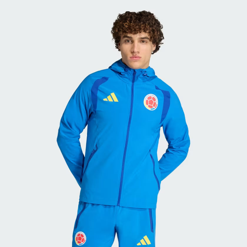 Adidas Colombia Tiro Travel Full Zip Windbreaker KH3824 product image 2, provided for visual reference and product detail
