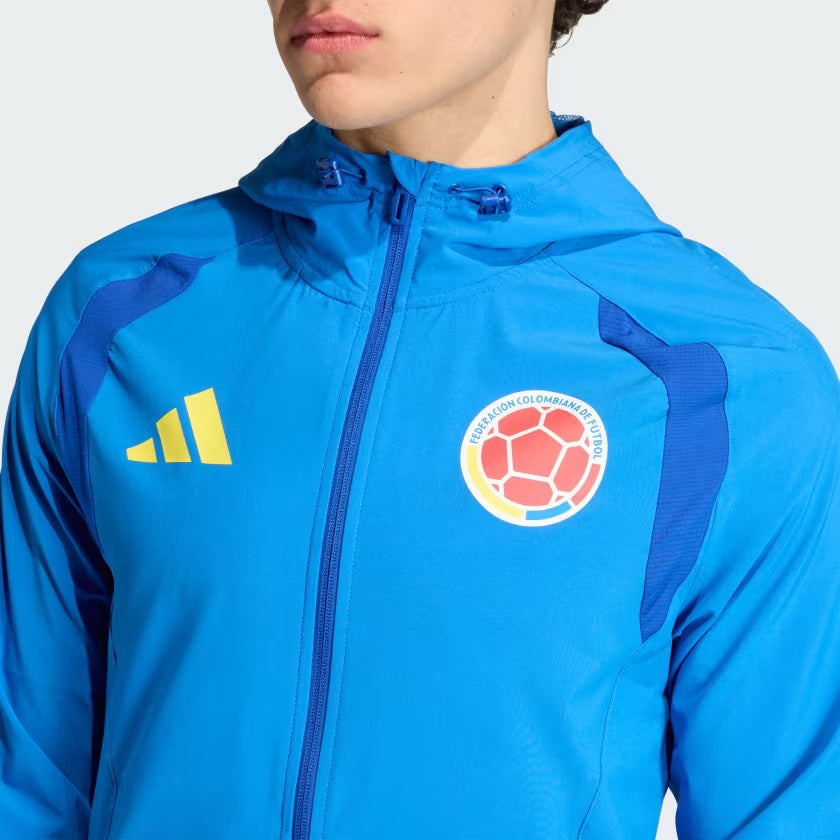 Adidas Colombia Tiro Travel Full Zip Windbreaker KH3824 product image 5, provided for visual reference and product detail