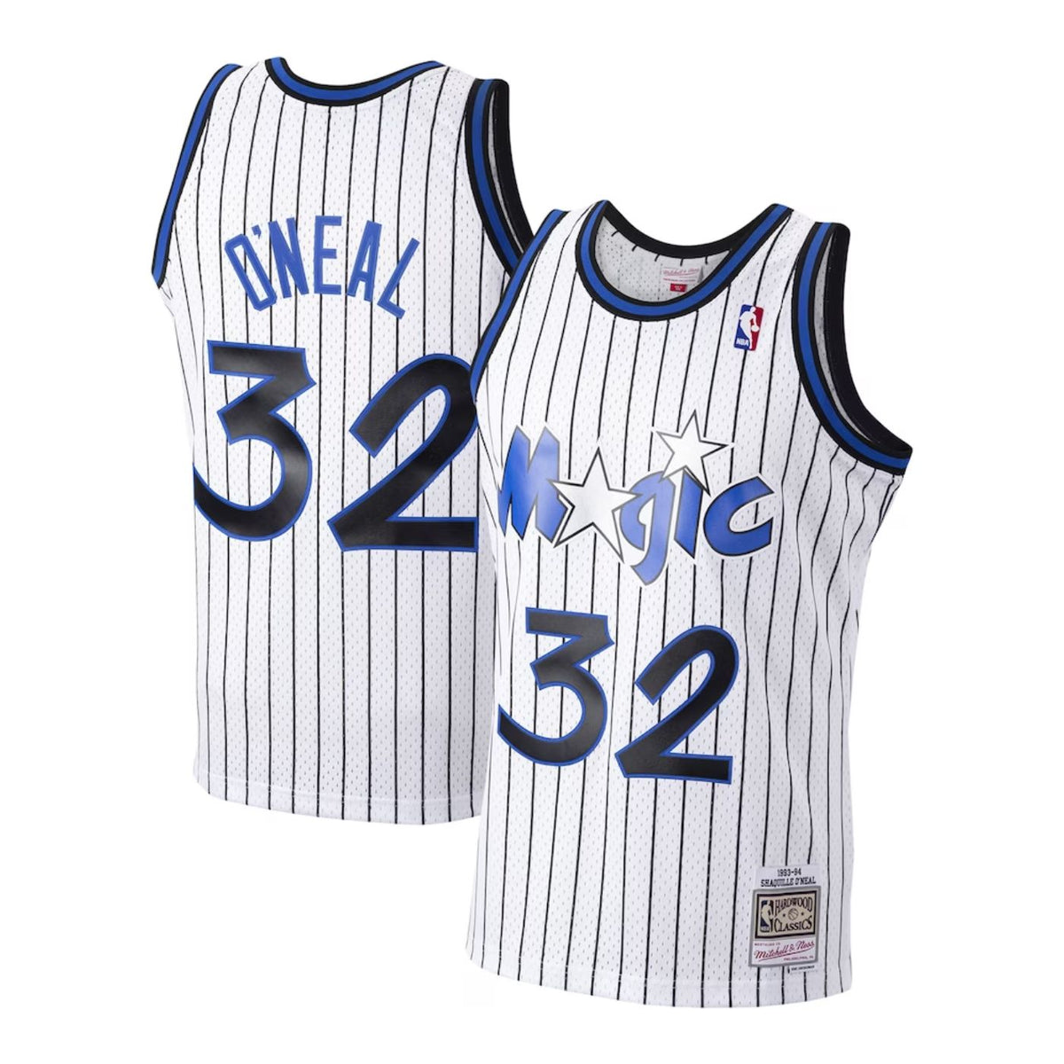 Orlando Magic Shaquille O'Neal White 1993-94 Hardwood Classics Swingman Jersey product image 1, provided for visual