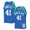 Dallas Mavericks Dirk Nowitzki Navy 1998-99 Hardwood Classics Swingman Jersey product image 1, provided for visual reference