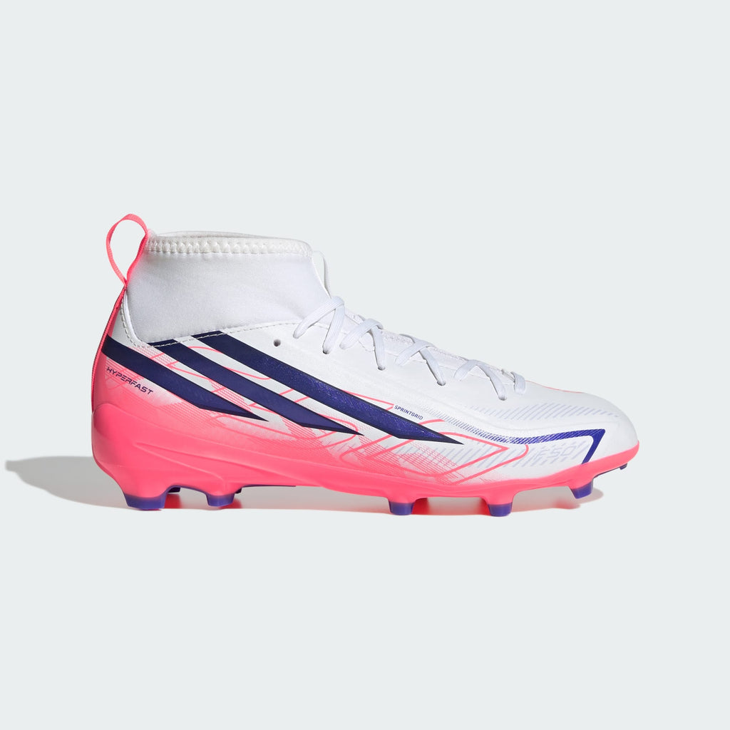 Adidas F50 Hyperfast League Mid FG Kids KK1316 product image 2, provided for visual reference and product detail review