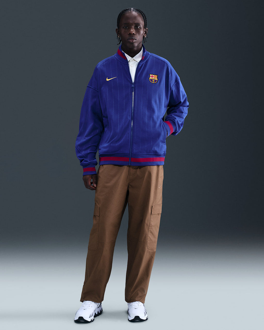 NIKE FC Barcelona Academy Pro Home Anthem Jacket - HJ6374 455 product image 4, provided for visual reference and product
