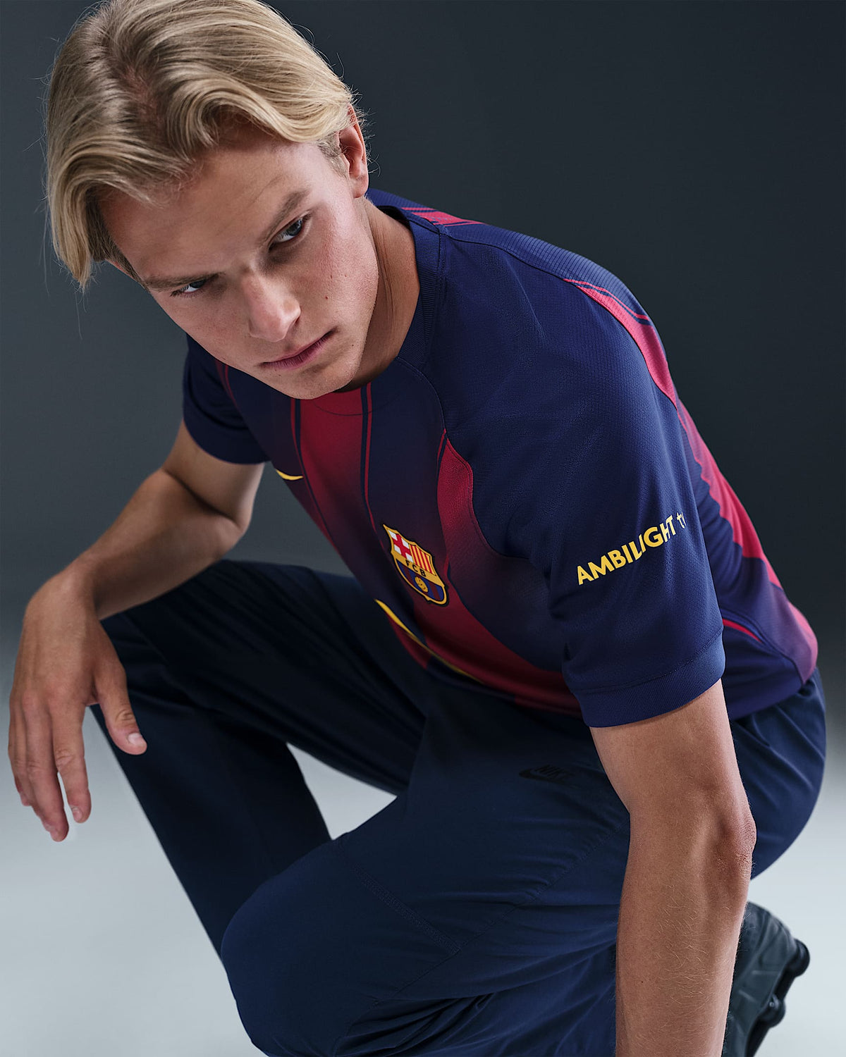 NIKE FC Barcelona Men Home Jersey 25/26 - HJ4590 456 product image 5, provided for visual reference and product detail review