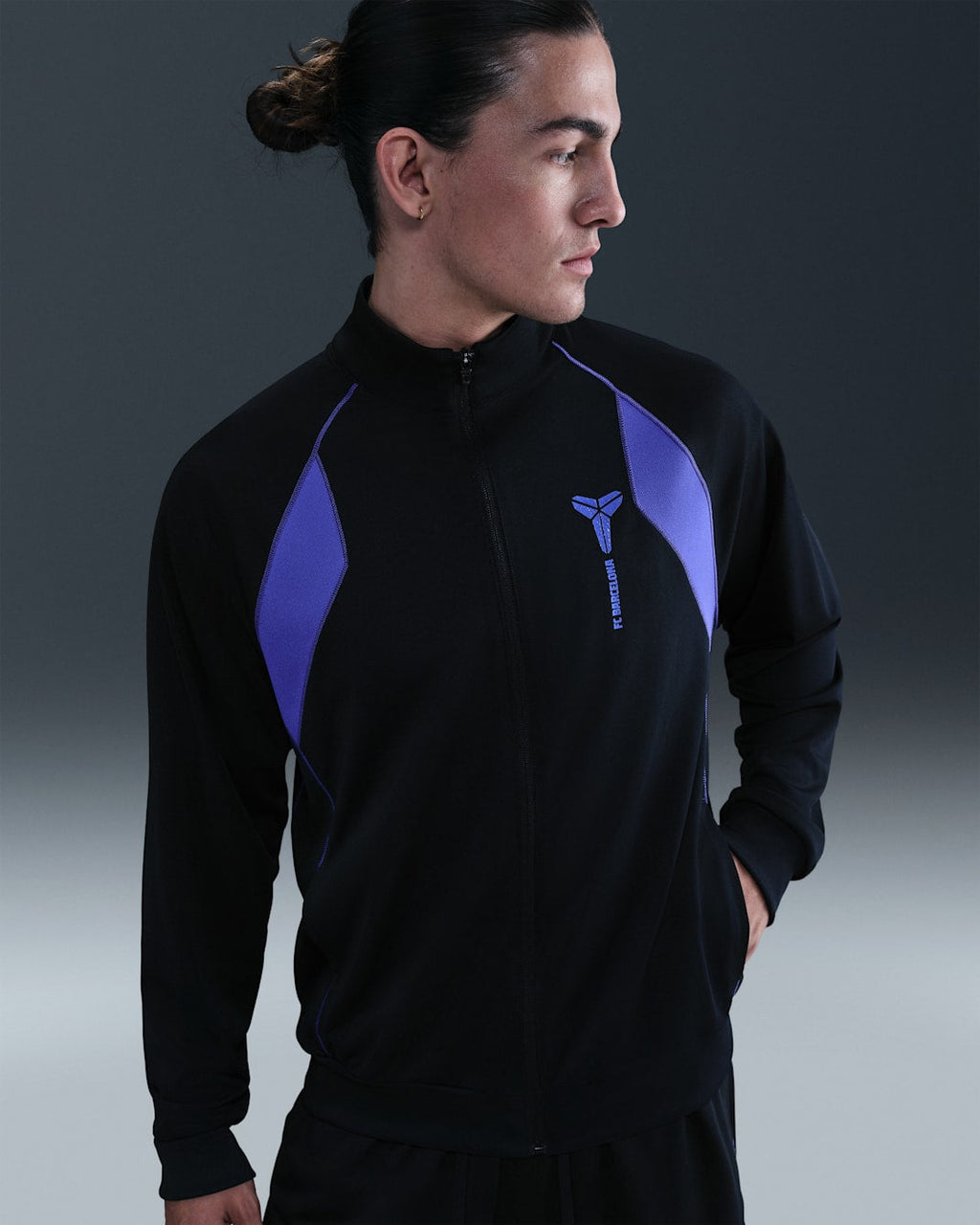 NIKE FC Barcelona Away Kobe Dri-FIT Soccer Jacket - HJ6391 010 product image 1, provided for visual reference and product