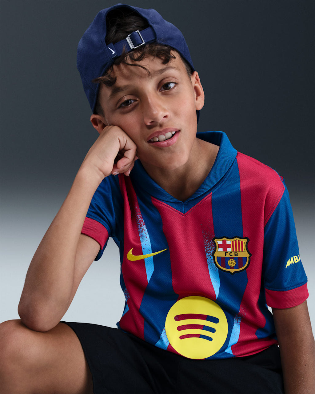 NIKE FC Barcelona Kids 4th Jersey 25/26 - FZ1307 432 product image 3, provided for visual reference and product detail review