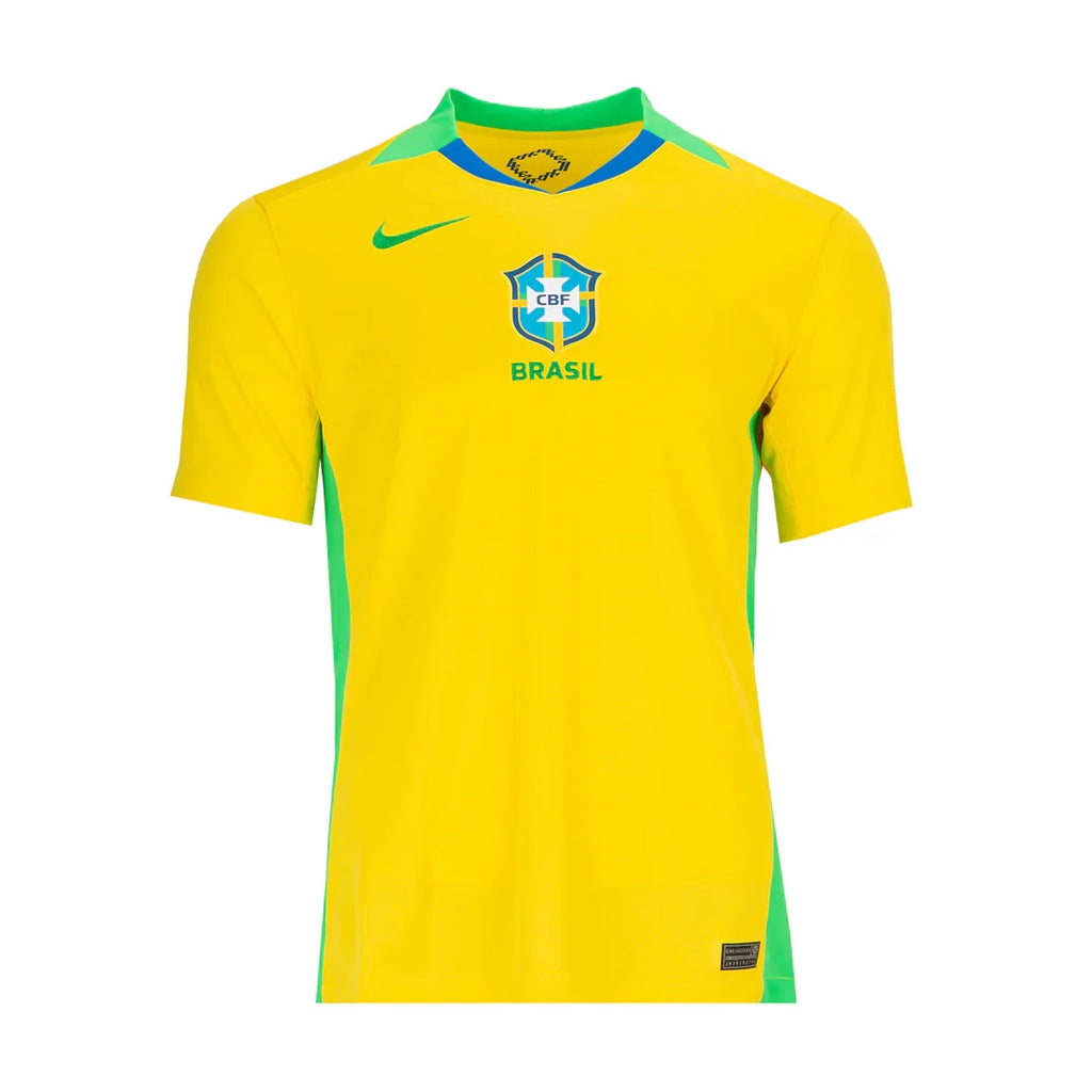 2025/26 NIKE Brazil (Women’s Team) Men’s Stadium Home Jersey - FZ9011 718 product image 2, provided for visual reference and