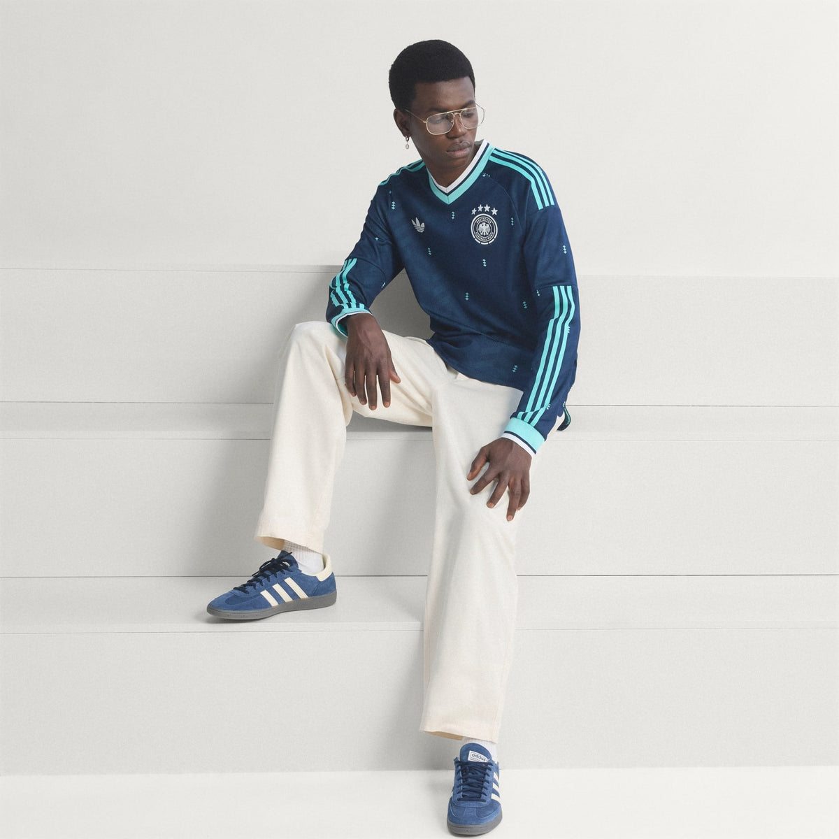 Adidas Germany 26/27 Away Authentic Long Sleeve Jersey JM1382 product image 3, provided for visual reference and product