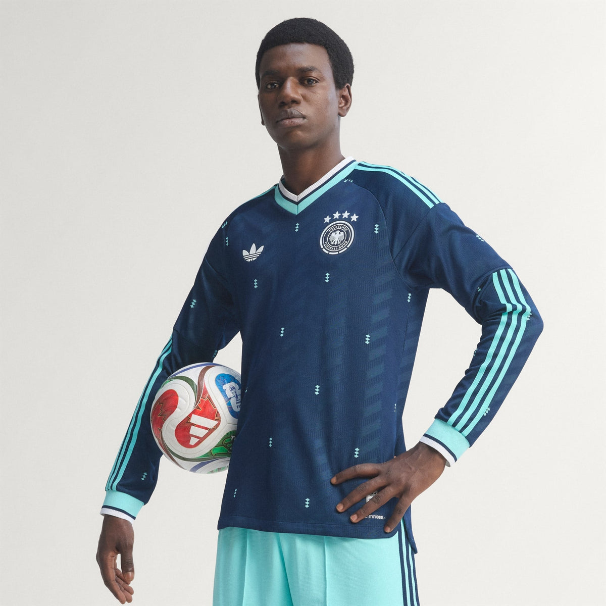Adidas Germany 26/27 Away Authentic Long Sleeve Jersey JM1382 product image 6, provided for visual reference and product