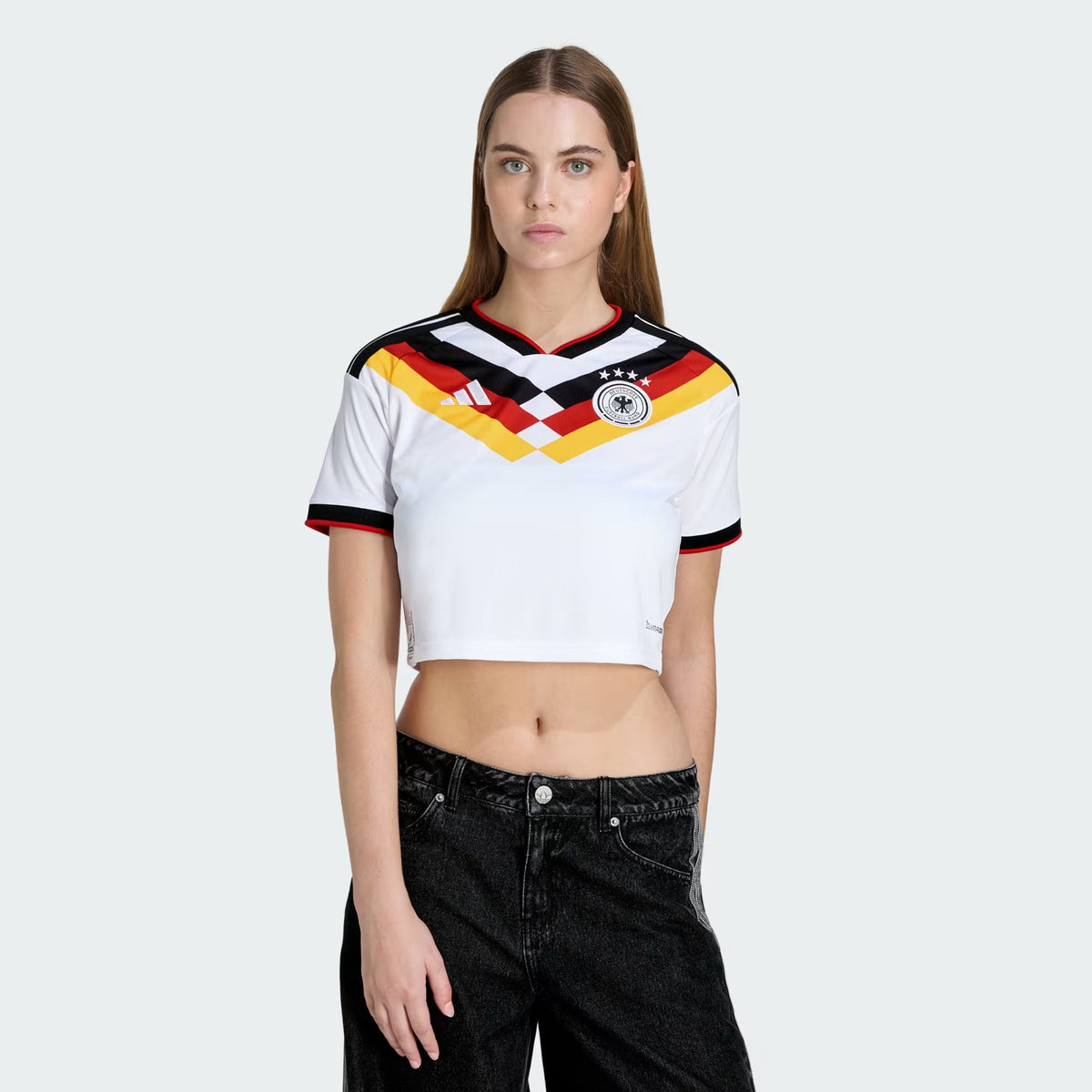 Adidas Germany Women Home Cropped Jersey 26/27 - KE5854 product image 3, provided for visual reference and product detail