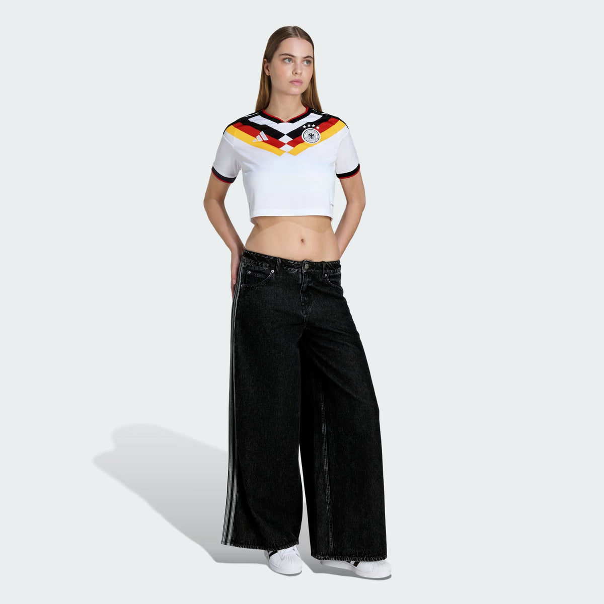 Adidas Germany Women Home Cropped Jersey 26/27 - KE5854 product image 5, provided for visual reference and product detail