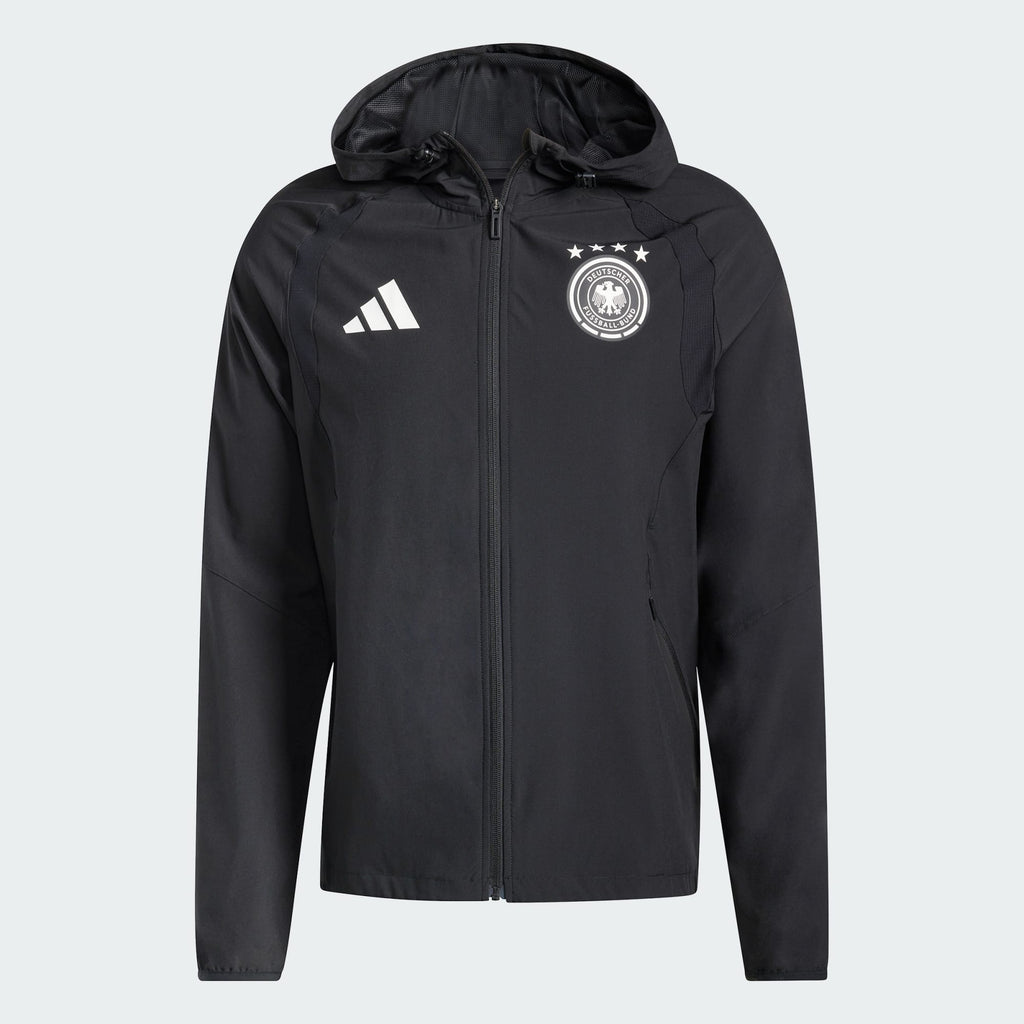 ADIDAS 2026 Germany Men Tiro Travel FZ Windbreaker - JZ9326 product image 1, provided for visual reference and product