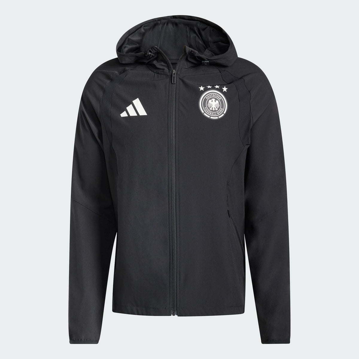 ADIDAS 2026 Germany Men Tiro Travel FZ Windbreaker - JZ9326 product image 1, provided for visual reference and product
