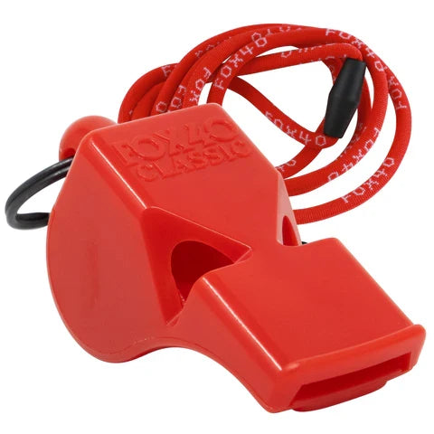 FOX 40 Classic W/Lanyard Red 9903-0108 product image 1, provided for visual reference and product detail review