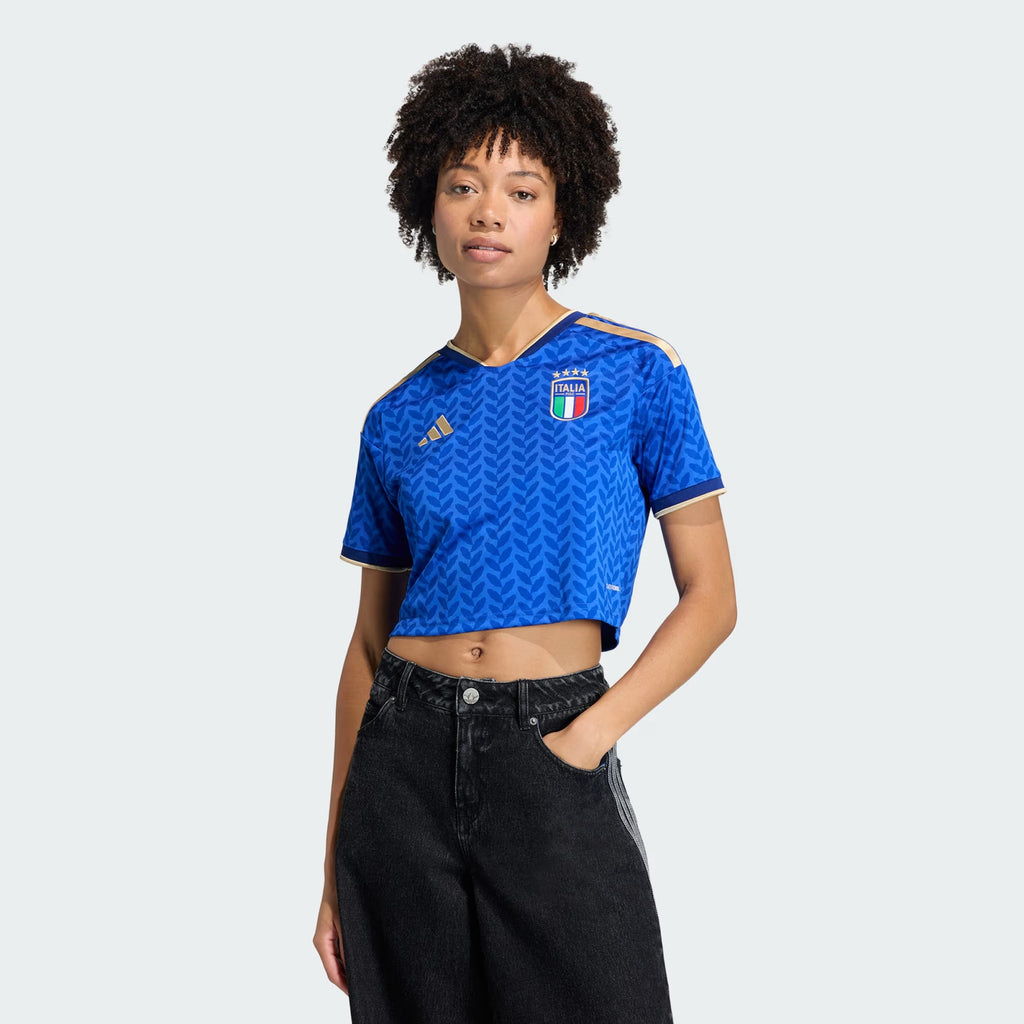 Adidas Italy Women Home Cropped Jersey 26/27 - KE8081 product image 3, provided for visual reference and product detail