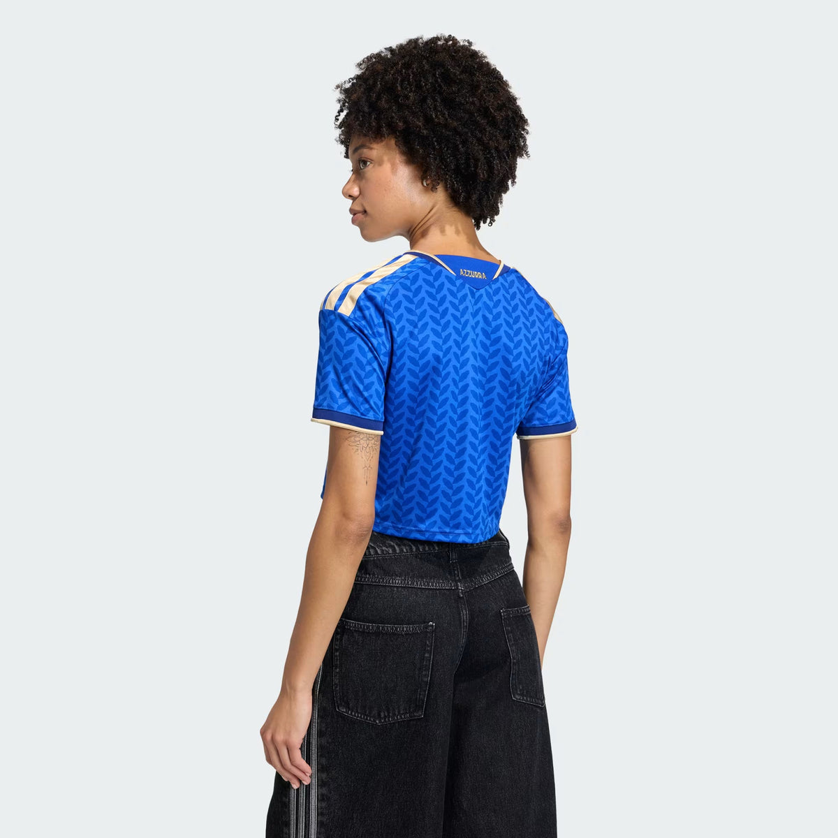 Adidas Italy Women Home Cropped Jersey 26/27 - KE8081 product image 4, provided for visual reference and product detail