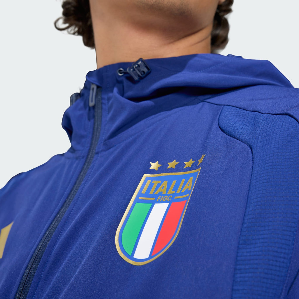 ADIDAS 2026 Italy Men Tiro Travel FZ Windbreaker - JY7052 product image 5, provided for visual reference and product detail