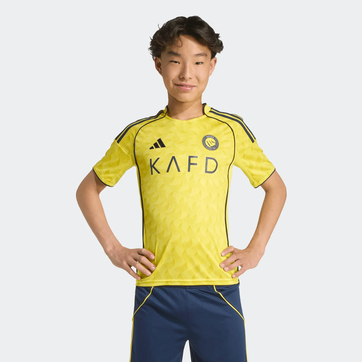 ADIDAS Al Nassr FC Youth Home "CR7" Jersey 25/26 - JN7981 product image 3, provided for visual reference and product detail