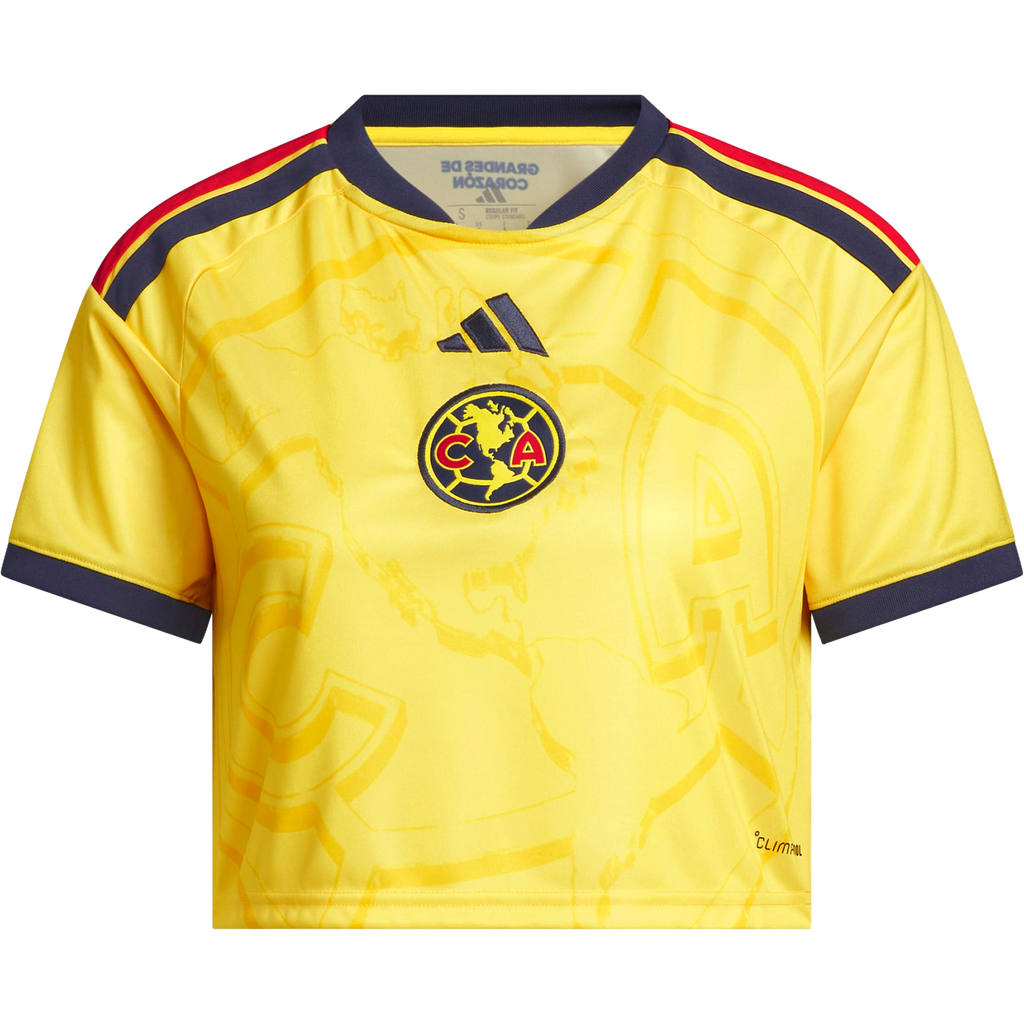 Adidas Women Club America 26/27 Home Cropped JSY KY8122 product image 1, provided for visual reference and product detail